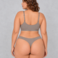 Sculp Seamless Light Support Bralette in Taupe – view 3