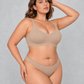 Sculp Seamless Light Support Bralette in Coffee