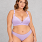 Sculp Lace Clip-Down Nursing Bra in Lilac – front