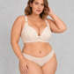 Sculp Lace Clip-Down Nursing Bra in Ivory – front