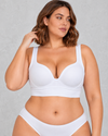 Sculp Padded Push-Up Sports Bra in White
