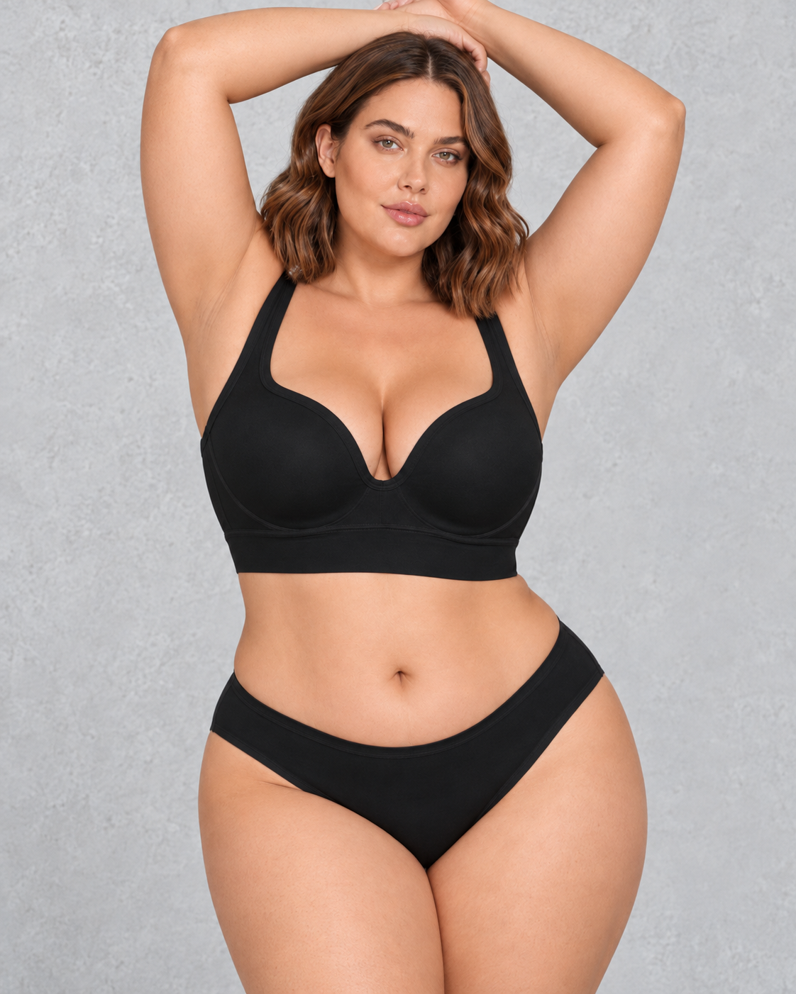 Sculp Padded Push-Up Sports Bra in Black