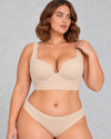 Sculp Padded Push-Up Sports Bra in Beige