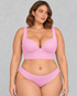 Sculp Padded Push-Up Sports Bra in Pink