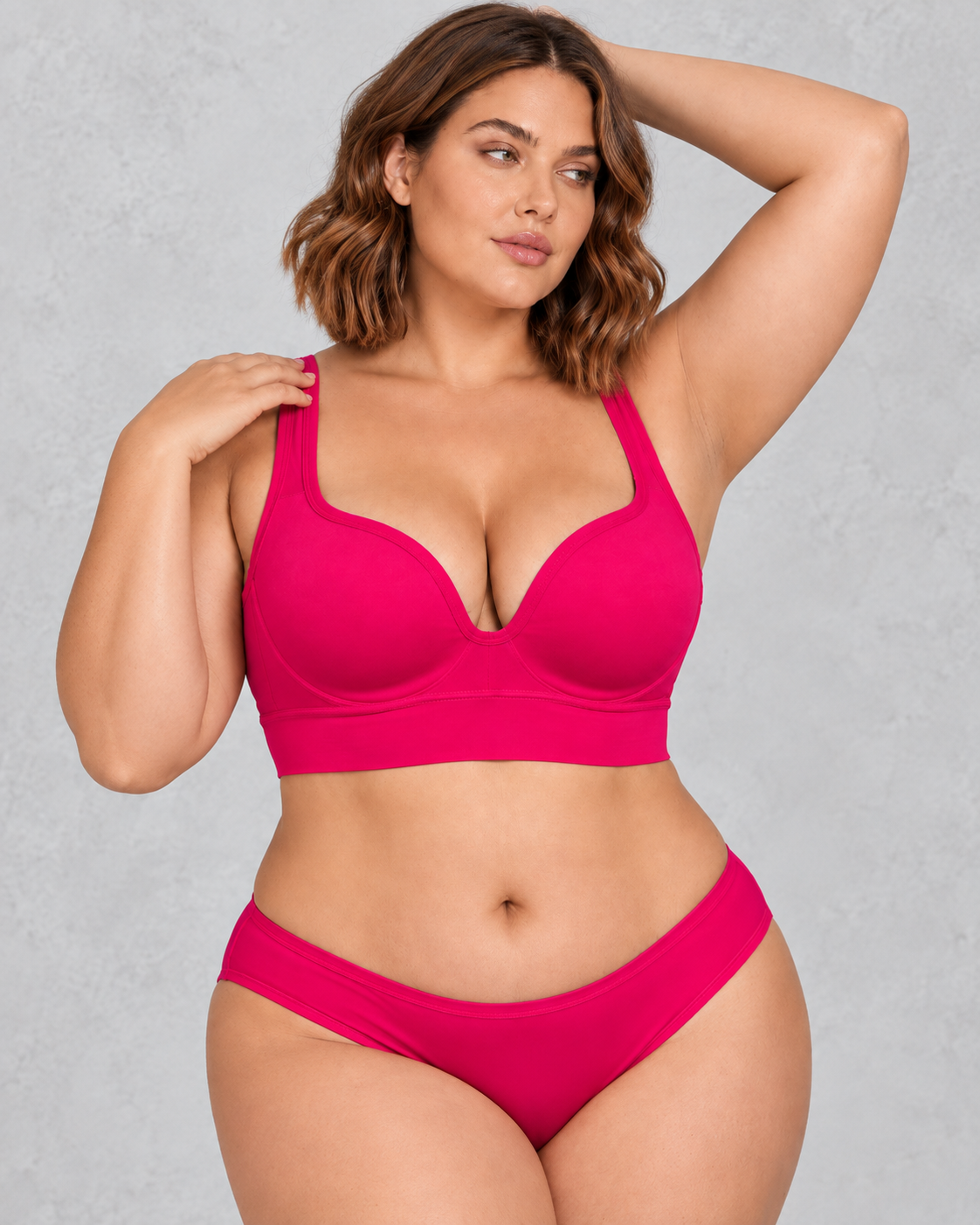 Sculp Padded Push-Up Sports Bra in Hot Pink