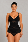 Sculp Tummy Control Shapewear Bodysuit - Cross Waist Bum Lift Shaper
