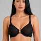 Sculp Deep V Front Closure Lace Mesh Bra