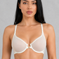Sculp Deep V Front Closure Lace Mesh Bra