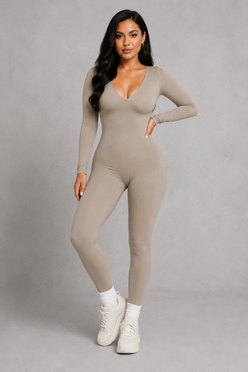 Sculp Shaping Jumpsuit – Deep V Tummy Control Shapewear