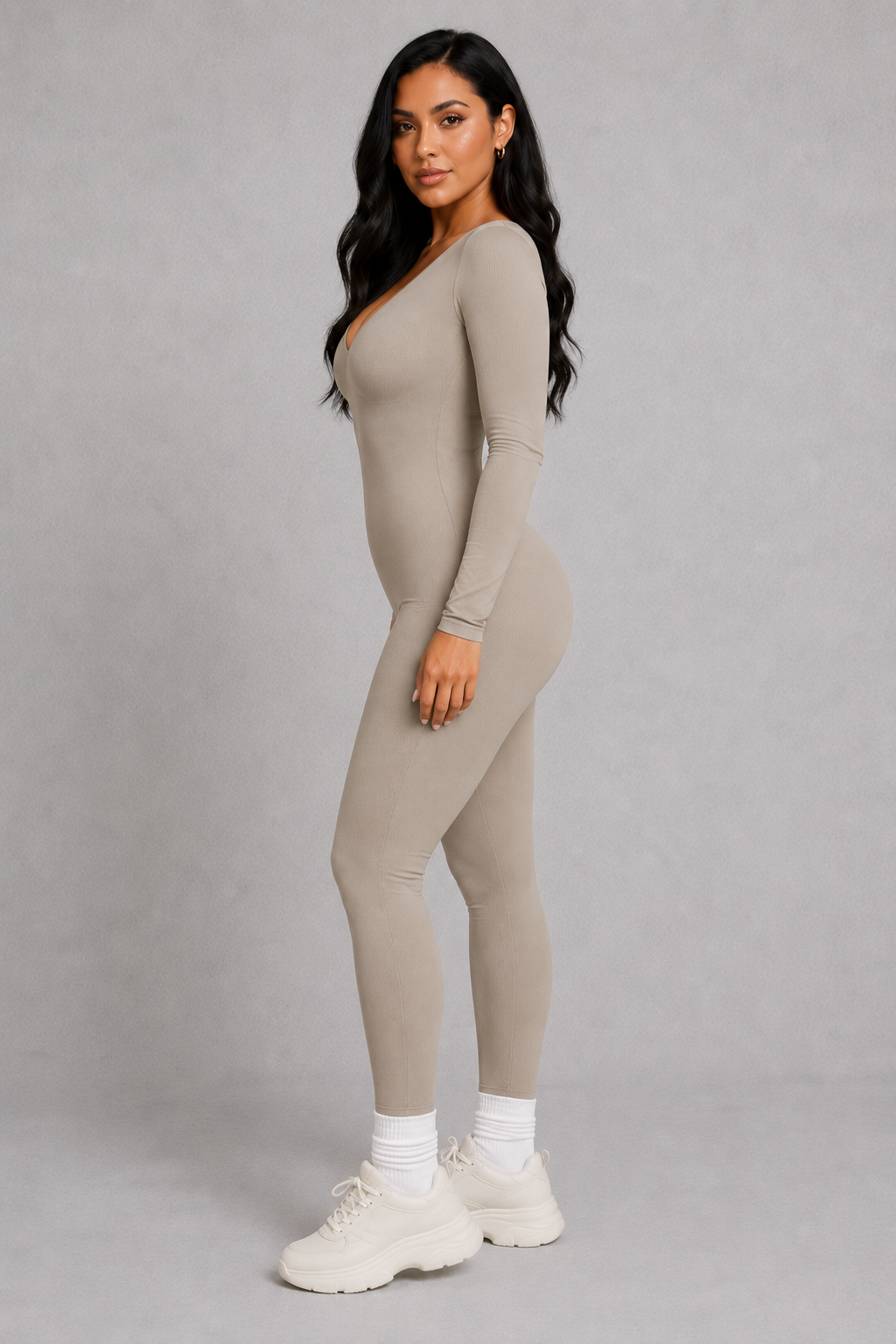 Sculp Shaping Jumpsuit – Deep V Tummy Control Shapewear