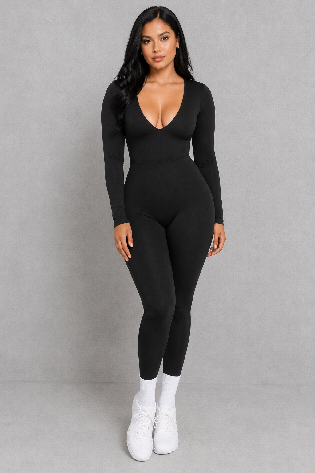 Sculp Shaping Jumpsuit – Deep V Tummy Control Shapewear