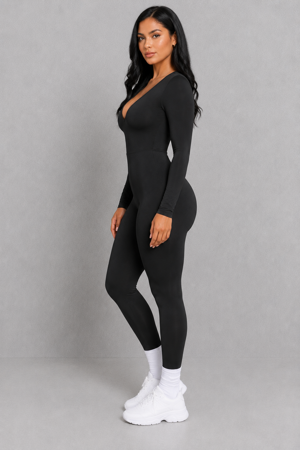 Sculp Shaping Jumpsuit – Deep V Tummy Control Shapewear