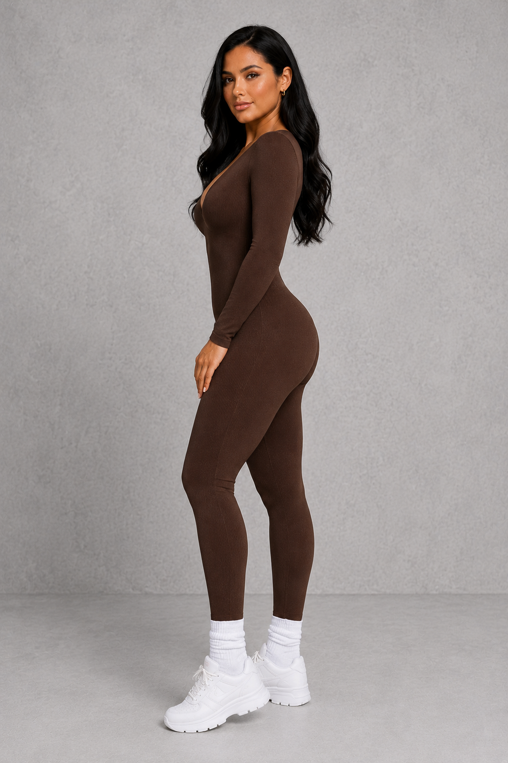 Sculp Shaping Jumpsuit – Deep V Tummy Control Shapewear
