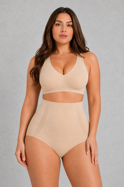 Sculp Everyday High-Waisted Shaping Knickers – Seamless Tummy Control Underwear Briefs