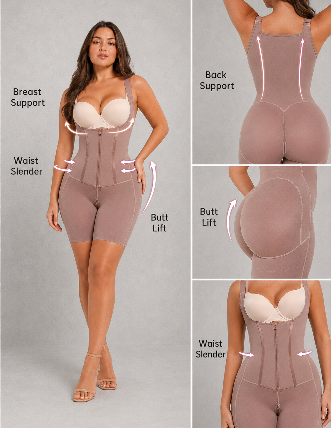 SculpStore Full Body Shapewear Bodysuit - Tummy Control & Full Body Sculpting