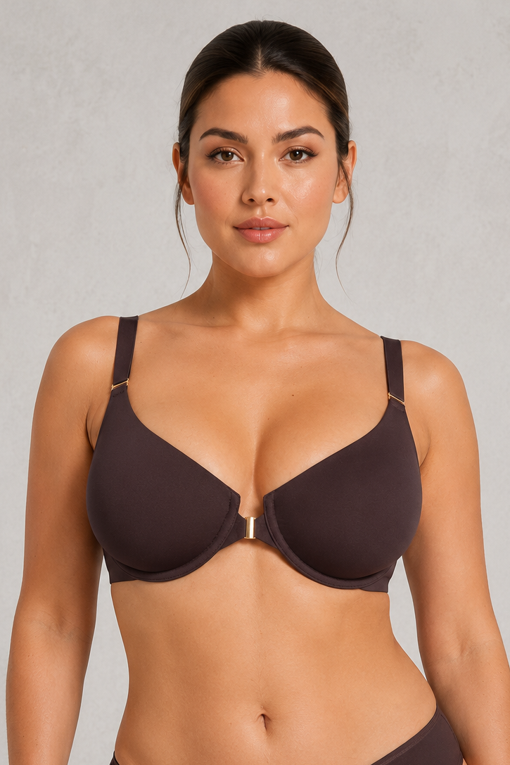 Sculp Full Coverage Front Closure Ultra-Thin Bra
