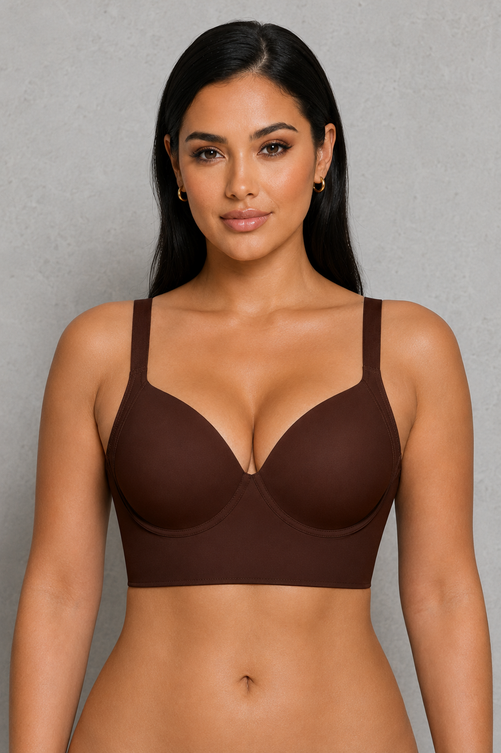 SculpStore Full Coverage Shaping Bra | Deep Cup Wireless Support Bra