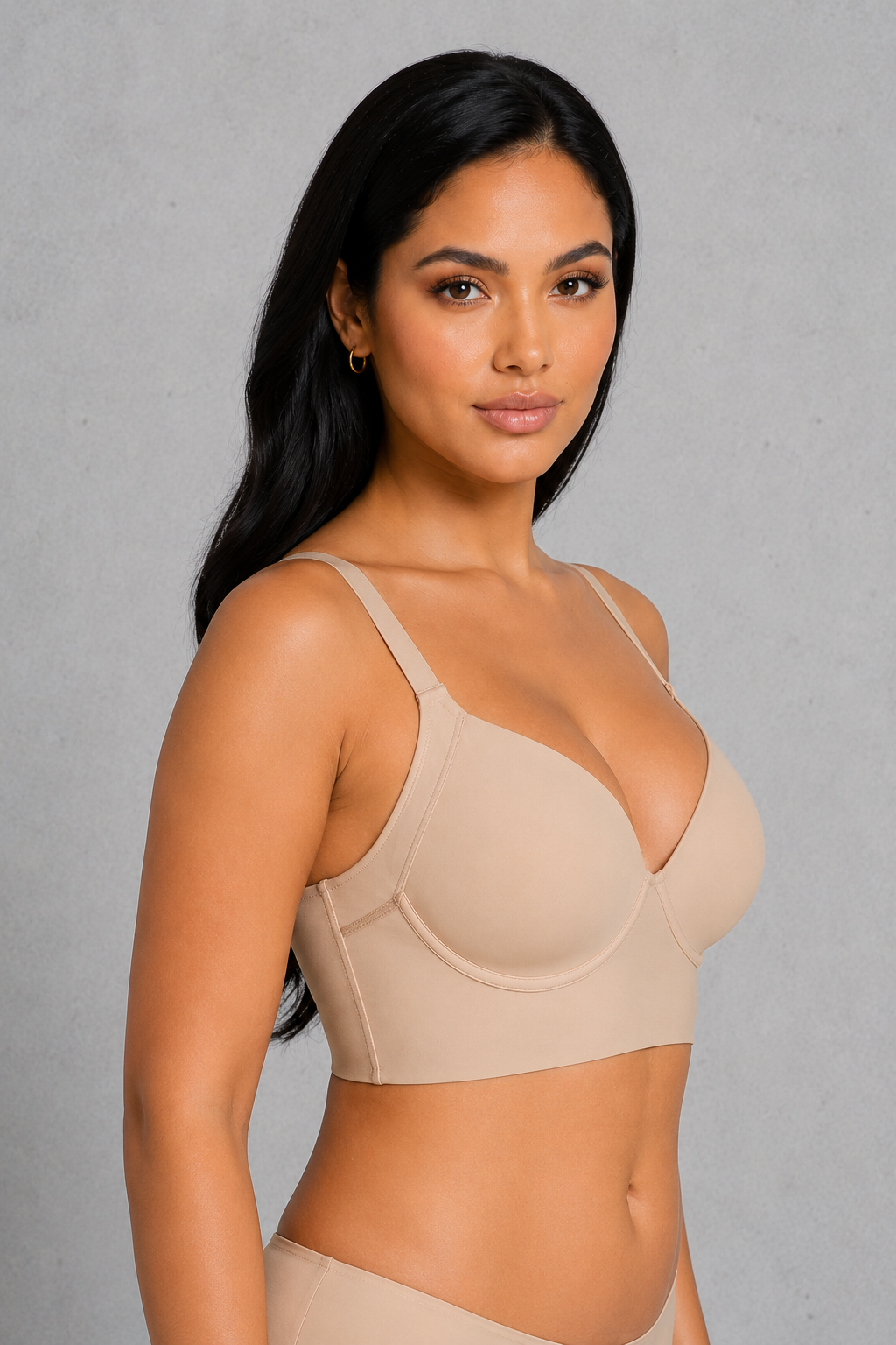 SculpStore Full Coverage Shaping Bra | Deep Cup Wireless Support Bra