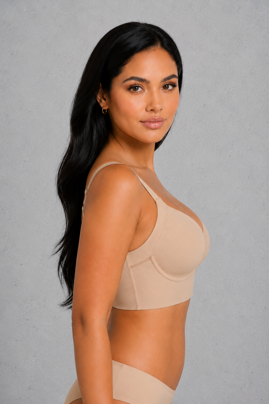 SculpStore Full Coverage Shaping Bra | Deep Cup Wireless Support Bra
