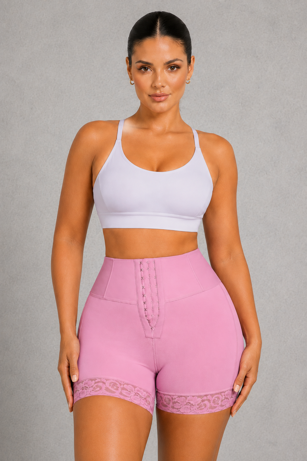 SculpStore High Waist Butt Lifting Shaping Shorts - Firm Tummy Control