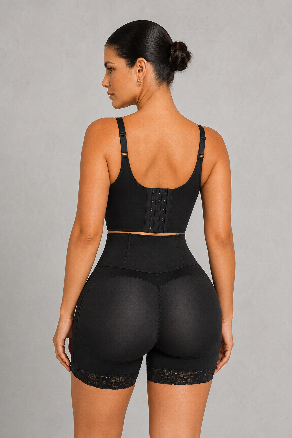 SculpStore High Waist Butt Lifting Shaping Shorts - Firm Tummy Control