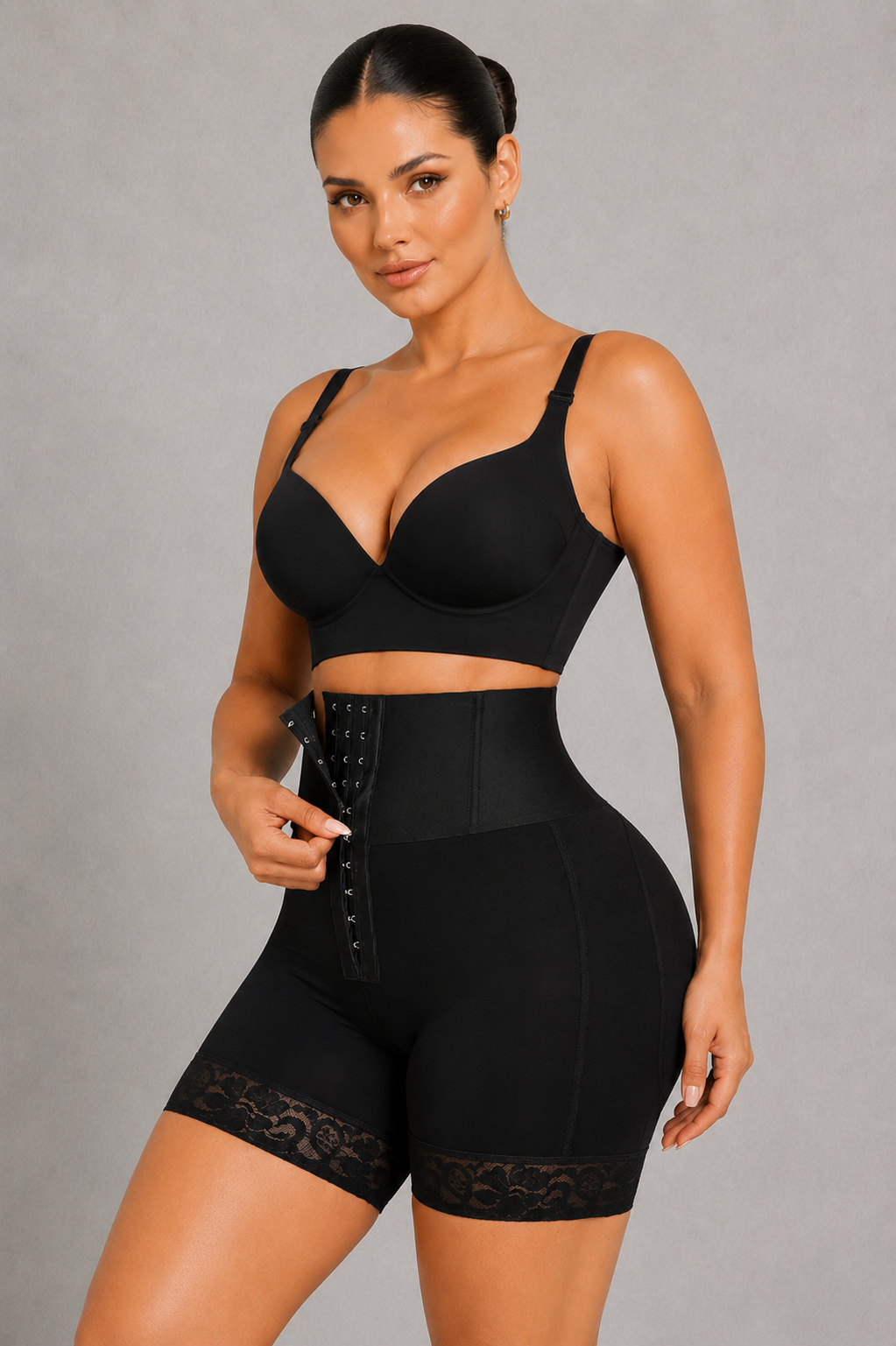 SculpStore High Waist Butt Lifting Shaping Shorts - Firm Tummy Control