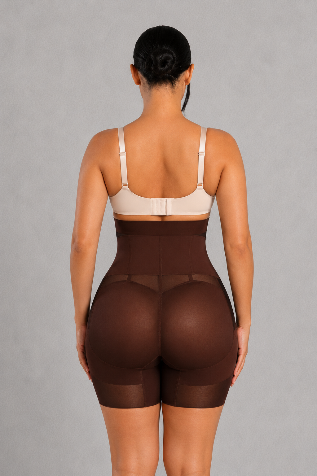 Sculp High Waist Mesh Shaping Shorts - Firm Tummy Control & Butt Lift