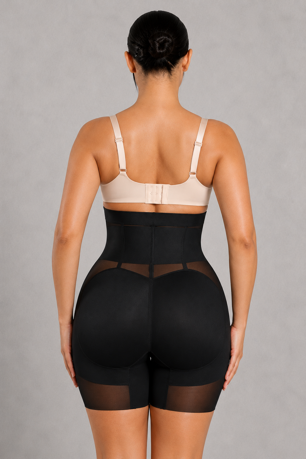 Sculp High Waist Mesh Shaping Shorts - Firm Tummy Control & Butt Lift