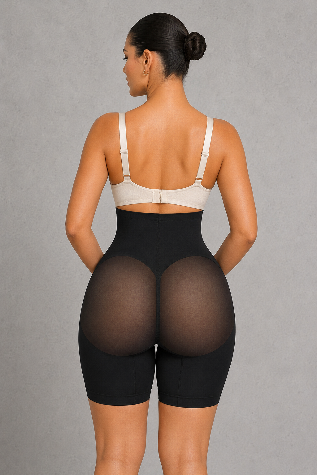 Sculp High Waist Mesh Shaping Shorts - Firm Tummy Control & Butt Lift