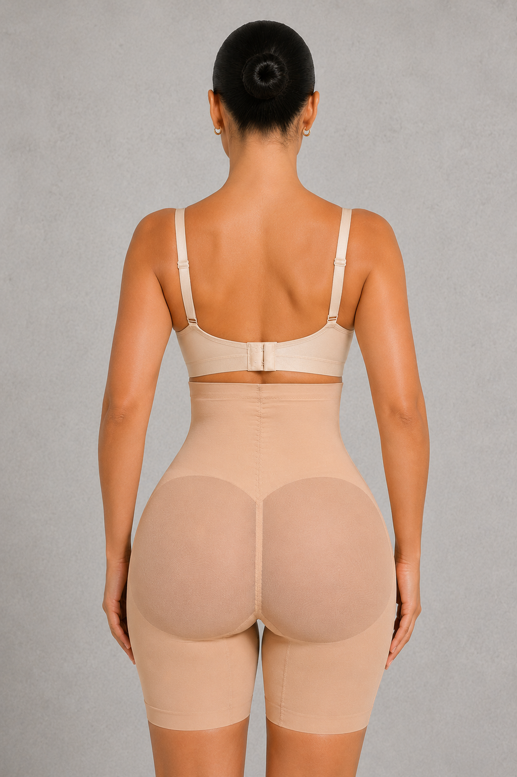 Sculp High Waist Mesh Shaping Shorts - Firm Tummy Control & Butt Lift