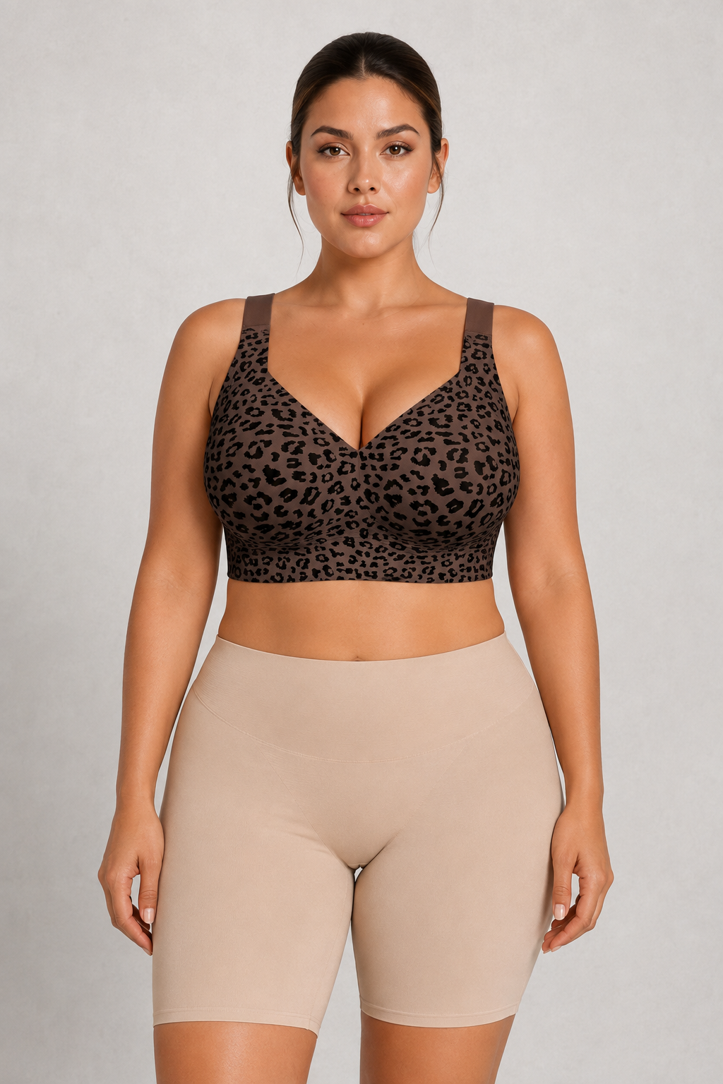 Sculp Leopard Seamless Wireless Lift Bra