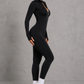 Sculp Long-Sleeve Zip-Front Sculpting Yoga Jumpsuit