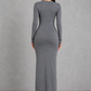 Sculp Minimalist Scoop Neck Maxi Dress - Slim Fit