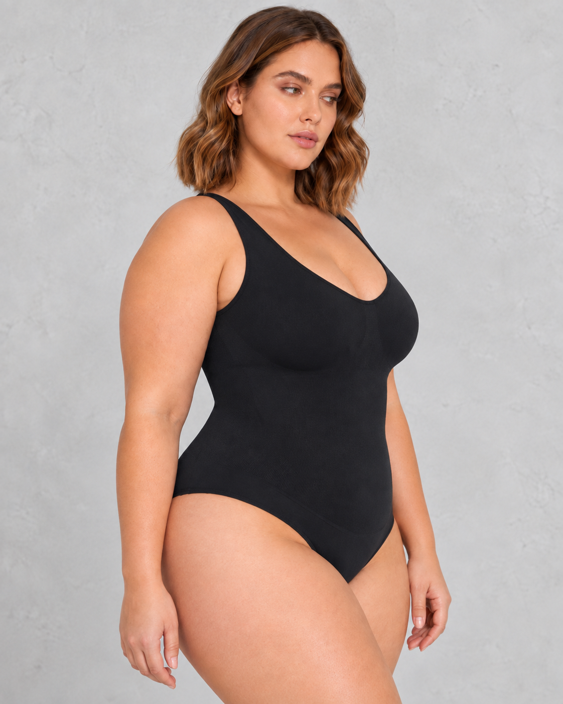 Sculp Plus-Size Seamless Tummy-Control Shapewear Bodysuit
