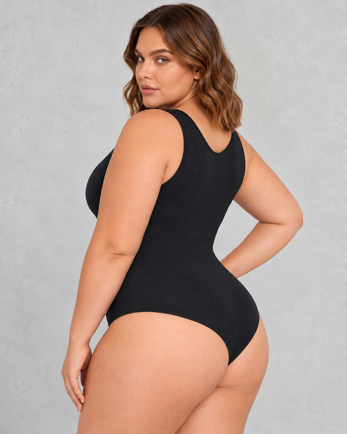 Sculp Plus-Size Seamless Tummy-Control Shapewear Bodysuit