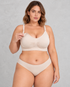 Sculp Seamless Clip-Down Nursing Bra in Ivory – clip-down detail