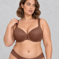 Sculp Seamless Moulded T-Shirt Bra in Coffee – front