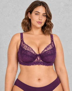 Sculp Plus Size Wireless Lace Full-Cup Bra