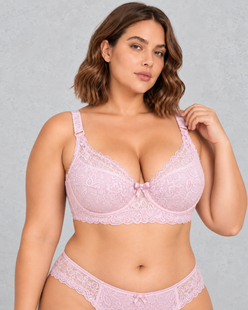 Sculp Plus Size Wireless Lace Full-Cup Bra