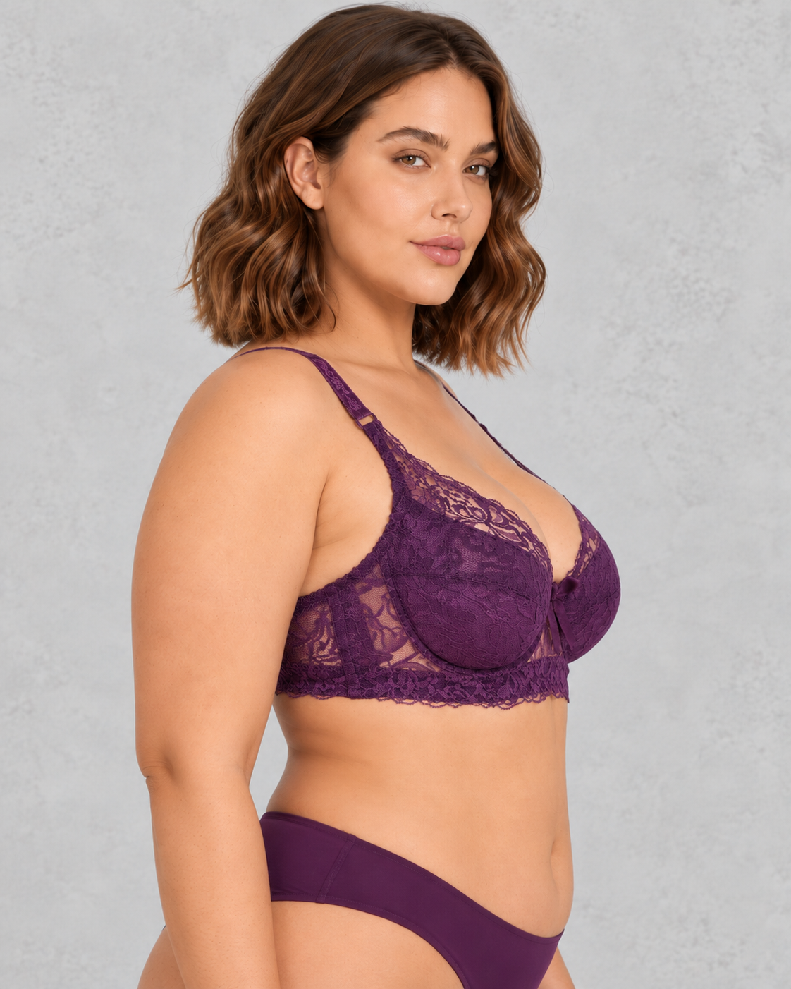 Sculp Plus Size Wireless Lace Full-Cup Bra
