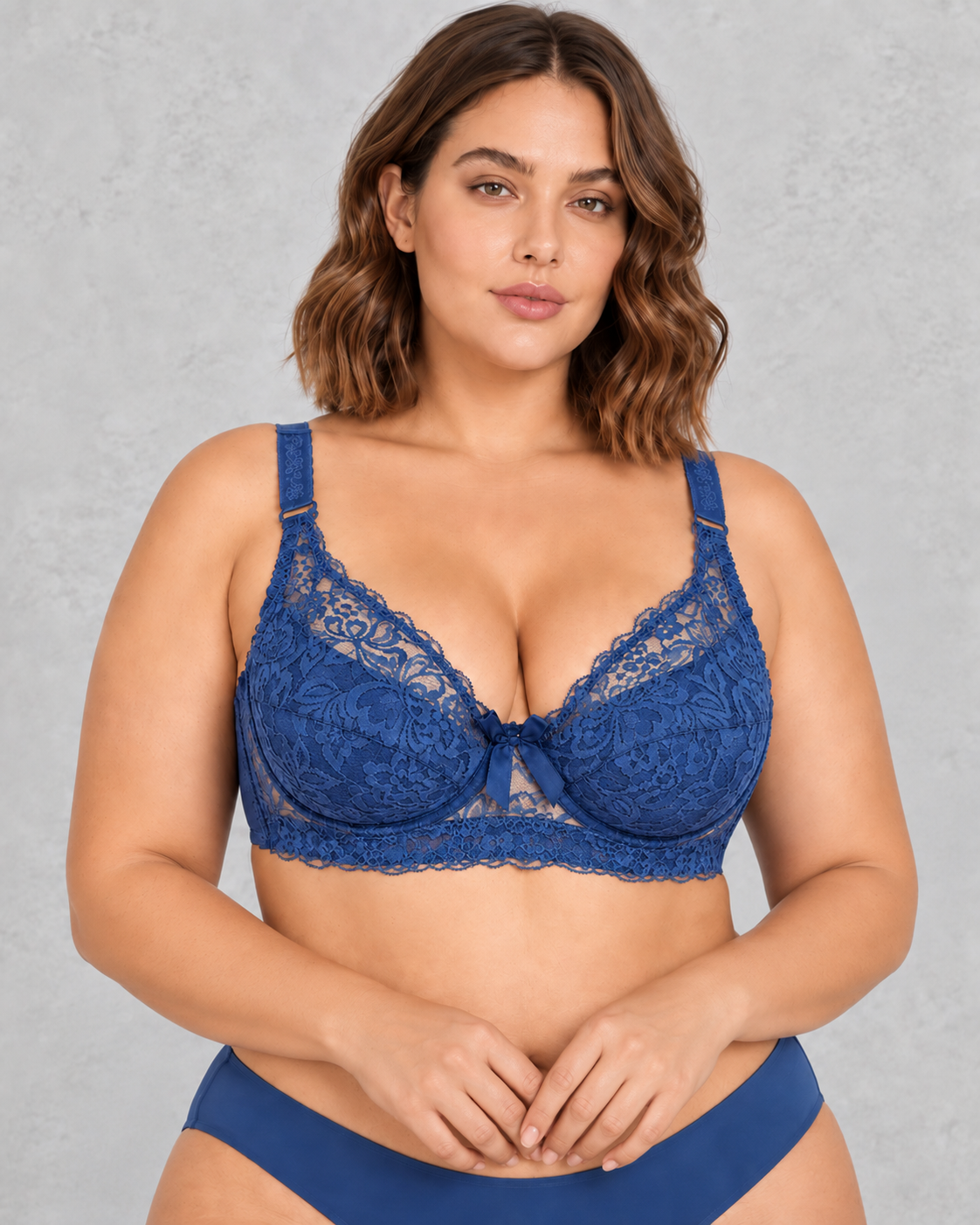 Sculp Plus Size Wireless Lace Full-Cup Bra