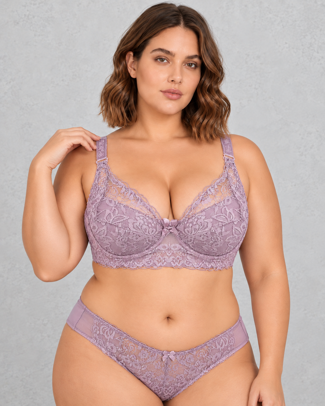 Sculp Plus Size Wireless Lace Full-Cup Bra