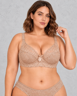 Sculp Plus Size Wireless Lace Full-Cup Bra