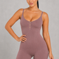 Sculp Ribbed Shaping Henley Bodysuit - Built-In Bra Tummy Control Bodysuit