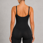Sculp Ribbed Shaping Henley Bodysuit - Built-In Bra Tummy Control Bodysuit