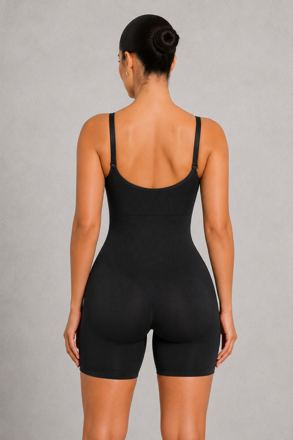 Sculp Ribbed Shaping Henley Bodysuit - Built-In Bra Tummy Control Bodysuit