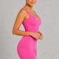 Sculp Ribbed Shaping Henley Bodysuit - Built-In Bra Tummy Control Bodysuit