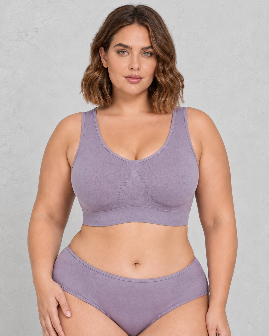 Sculp Seamless Wireless Comfort Bra in Brown
