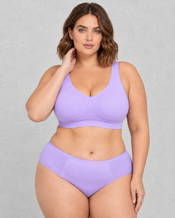 Sculp Seamless Wireless Comfort Bra in Light Purple