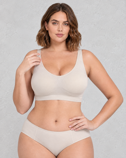 Sculp Seamless Wireless Comfort Bra in Nude